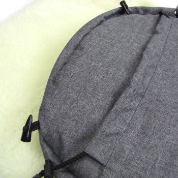 Preview: RAWSTYLE Winterfußsack 3 in 1 aus WOLLE (110cm & 85cm), meliert